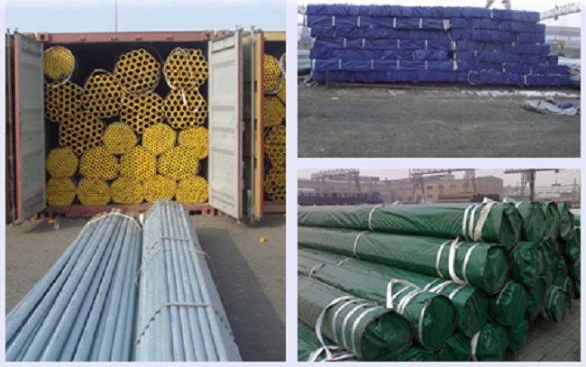 alrededor de galvanizado/aceite del cuadrado/del rectángulo/de la elipse, gas natural soldó con autógena las tuberías de acero/tubo