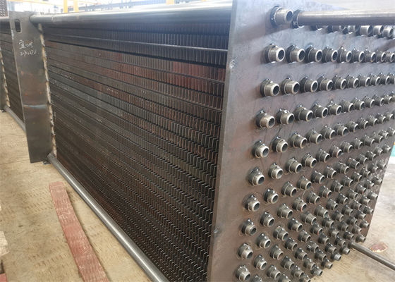 Tipo inconsútil banco de H del tubo de aleta de la caldera del intercambio de calor del radiador del ahorrador