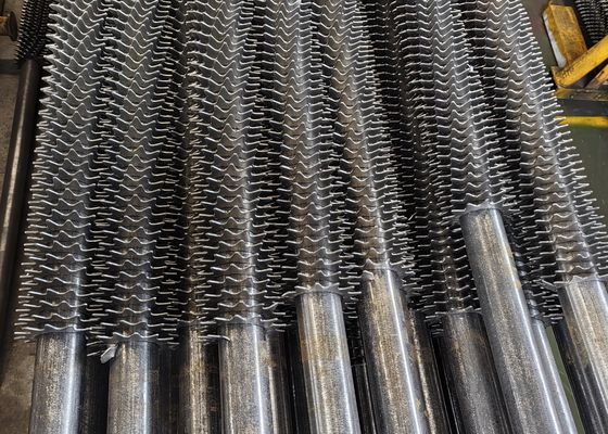 Tubos con aletas soldados de alta frecuencia resistentes al choque térmico para economizadores y precalentadores de aire en calderas
