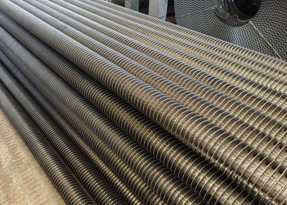 Topo de aleta espiral soldado de alta frecuencia estándar ASME resistente a altas temperaturas y presiones