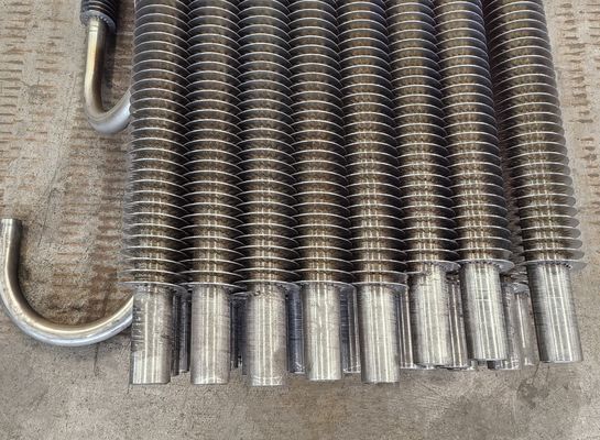 Tubos de aleta espiral de calderas de acero al carbono anticorrosivo para precalentadores de aire