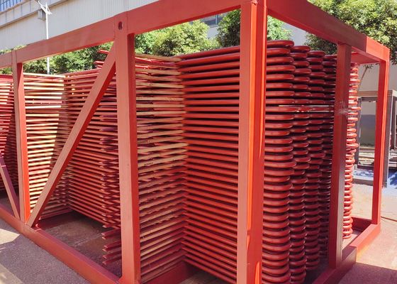 Tubo de serpentina de acero al carbono de alta presión personalizado en el sistema de caldera CFB