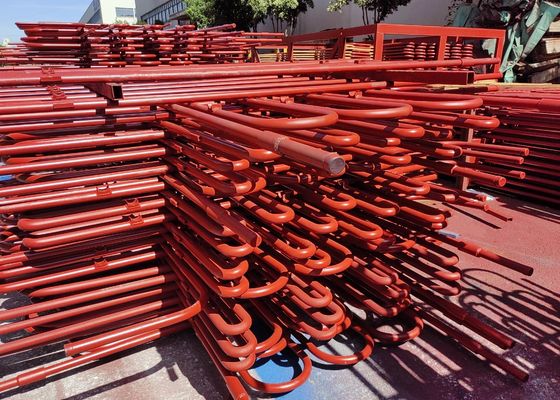 ISO9001 Calderas de acero al carbono Tubo serpentino pintado con alta eficiencia
