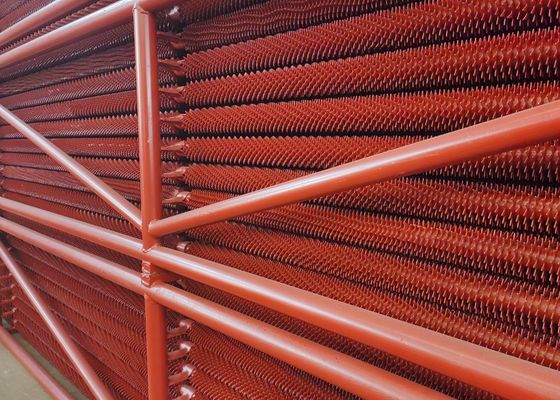 Tubo de aleta espiral de calderas de acero al carbono pintado ASME para piezas a presión de calderas