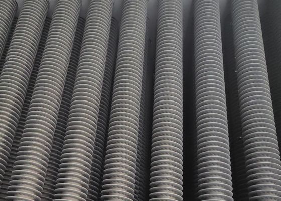 Tubo de aleta espiral de calderas de acero inoxidable de carbono utilizado en piezas de presión de calderas