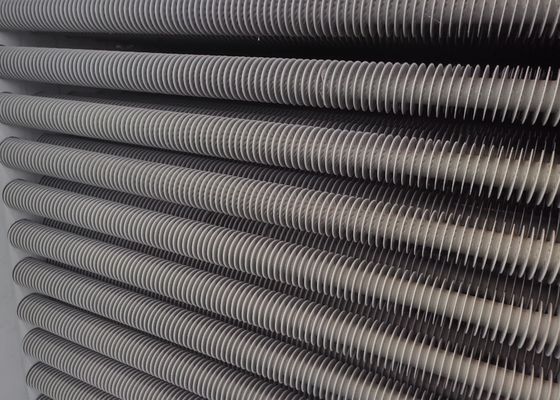 Tubo de aleta espiral de calderas de acero inoxidable de carbono utilizado en piezas de presión de calderas