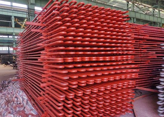 Tubo de serpentina para intercambiador de calor y supercalentador en caldera de recuperación de calor residual con ensayo hidrostático al 100%