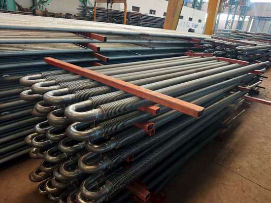 Saldado de alta frecuencia de acero al carbono de tubo de aleta espiral de caldera personalizado Alta eficiencia