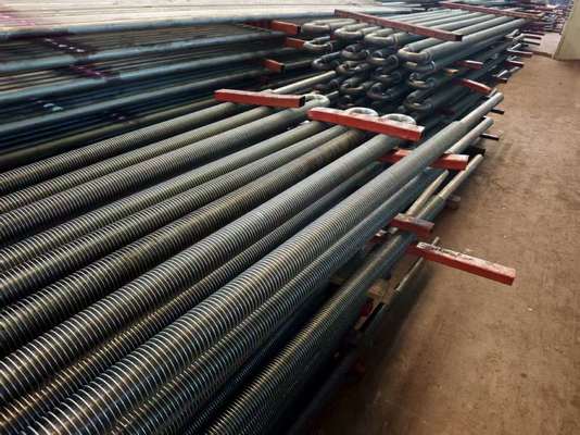 Saldado de alta frecuencia de acero al carbono de tubo de aleta espiral de caldera personalizado Alta eficiencia