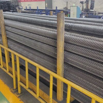 Tubo de aleta espiral de caldera estándar ASME de acero al carbono para economizadores de plantas de energía