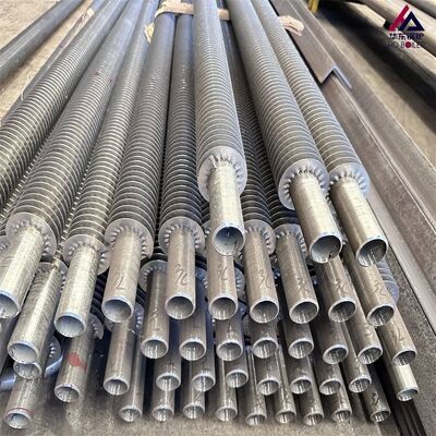 Exchanger de calor de tubo de aleta de caldera de espiral serrillado sólido de acero inoxidable antiencendido