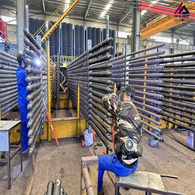 Exchanger de calor de tubo de aleta de caldera de espiral serrillado sólido de acero inoxidable antiencendido