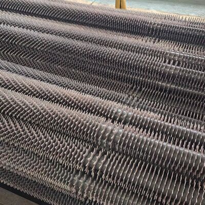 Tubo de aleta espiral estándar de acero al carbono ASME para transferencia de calor de la caldera con especificaciones personalizadas