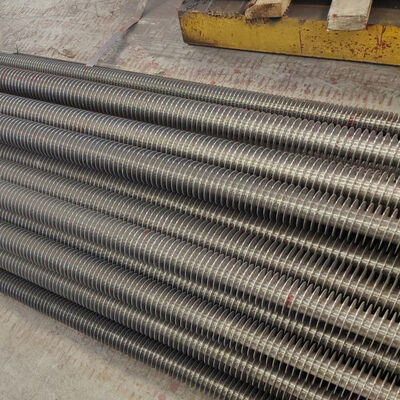 Tubo de aleta en espiral para caldera personalizado de acero inoxidable y acero al carbono para piezas a presión de calderas