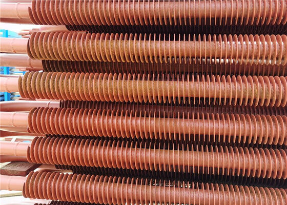 Tubo aleteado de caldera de acero al carbono y acero Corten con aleta espiral para aplicaciones personalizadas