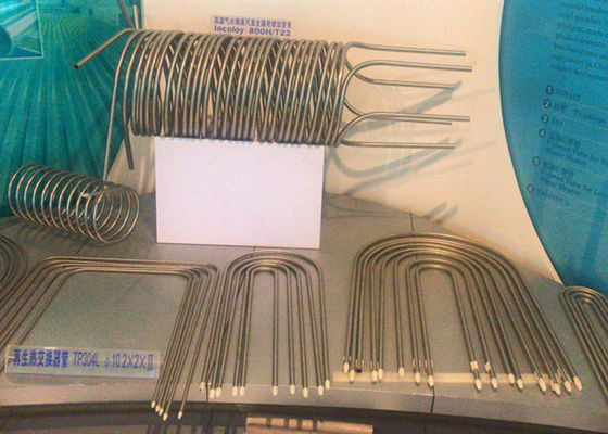 Tubo inoxidable inconsútil TP304 304L TP316L TP347 TP317 100% del cambiador de calor Y HT UT