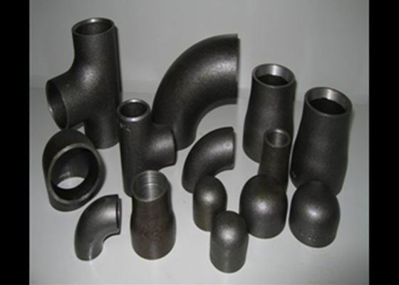 Acero inoxidable superficie ASTM A234 ASTM A420 del aceite del negro de la prueba del moho del codo de 45 grados