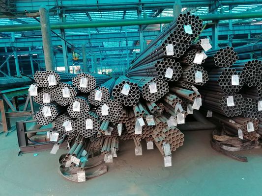Estándar recocido soldado con autógena del EN del tubo del acero de carbono de 28 pulgadas para el horario 40 de la caldera