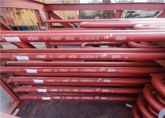 Estándar del cambiador de calor de Serpentine Tube For Boiler And del sobrecalentador del CS ASME