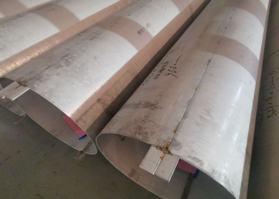 Tubo soldado con autógena de acero inoxidable de OD2500mm 310S con la soldadura de doblez