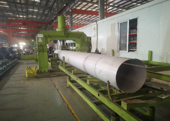 Tubo soldado con autógena de acero inoxidable de OD2500mm 310S con la soldadura de doblez