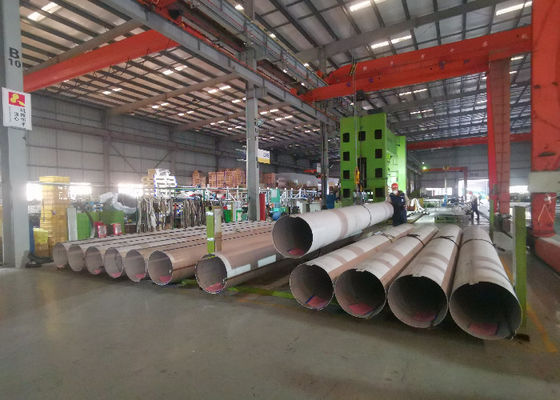 PED AD2000 que suelda con autógena el tubo de acero inoxidable OD 10.00m m -219.08mm inconsútil