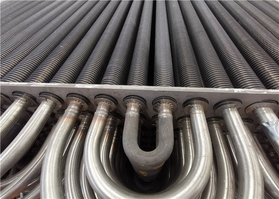 El acero inoxidable de ASME 316L escalonó la tubería aletada espiral para el cambiador de calor