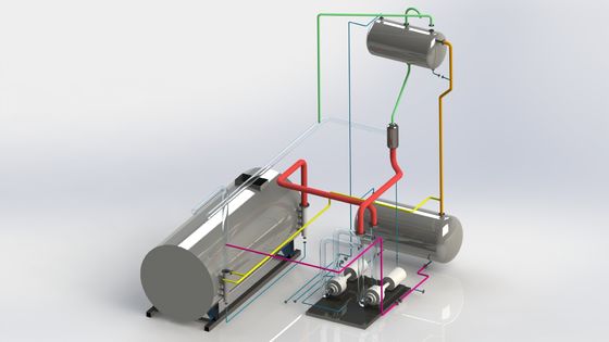 Utilización de gas del alto calor de la caldera del aceite de la conducción de calor de vapor del LPG