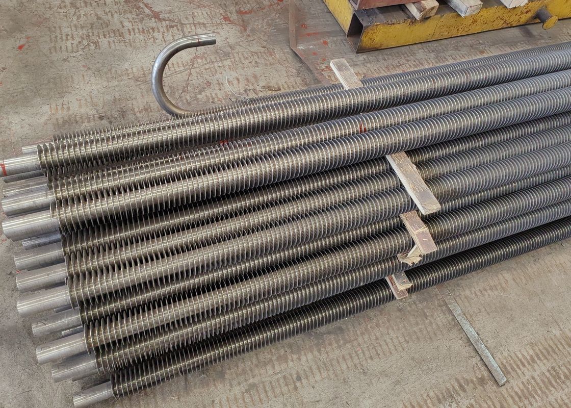Tubo de aleta espiral de caldera de aleación o acero al carbono para ambientes de alta temperatura