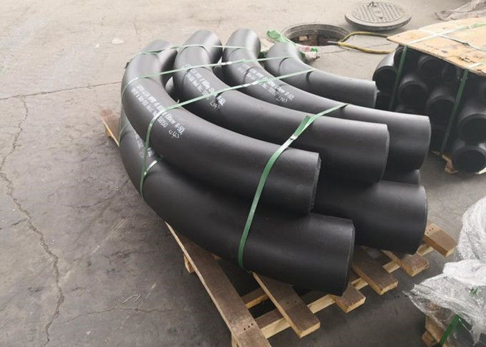 Acero inoxidable superficie ASTM A234 ASTM A420 del aceite del negro de la prueba del moho del codo de 45 grados